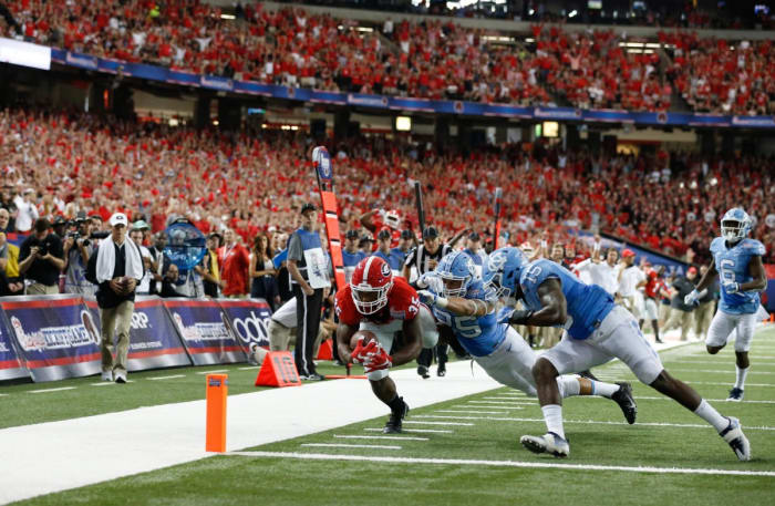 Georgia RB, Brian Herrien's first career TD